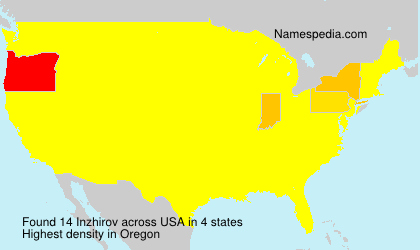 Surname Inzhirov in USA Surname Inzhirov in USA