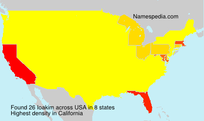 Surname Ioakim in USA