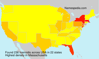 Surname Ioannidis in USA