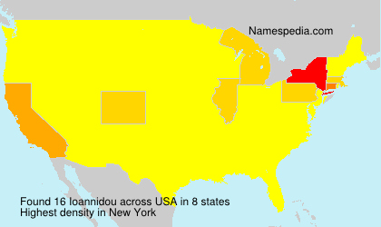 Surname Ioannidou in USA Surname Ioannidou in USA