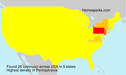 Surname Ioannucci in USA
