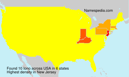 Surname Iono in USA Surname Iono in USA