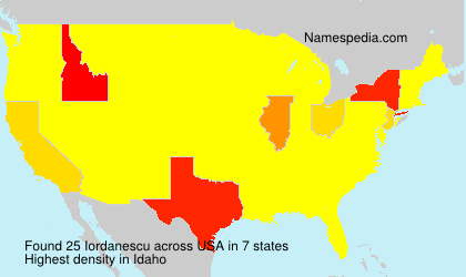 Surname Iordanescu in USA Surname Iordanescu in USA