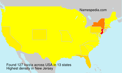 Surname Iozzia in USA Surname Iozzia in USA