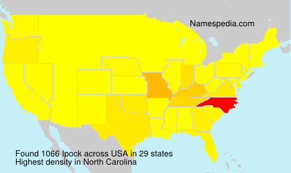 Surname Ipock in USA