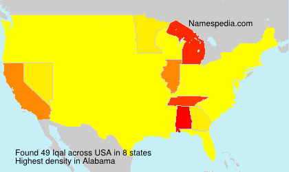 Surname Iqal in USA