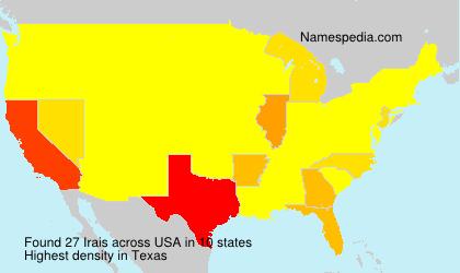 Surname Irais in USA Surname Irais in USA