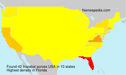 Surname Irazabal in USA Surname Irazabal in USA