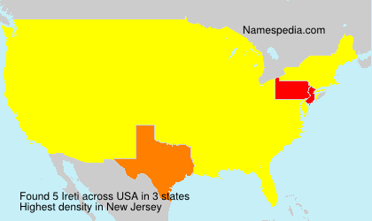 Surname Ireti in USA