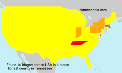 Surname Iriogbe in USA