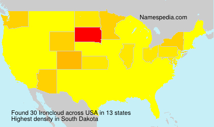 Surname Ironcloud in USA Surname Ironcloud in USA
