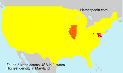 Surname Irono in USA Surname Irono in USA