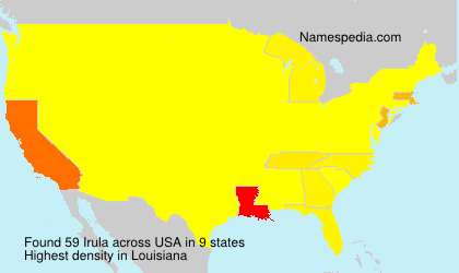 Surname Irula in USA Surname Irula in USA