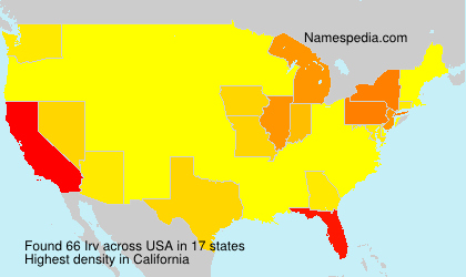 Surname Irv in USA