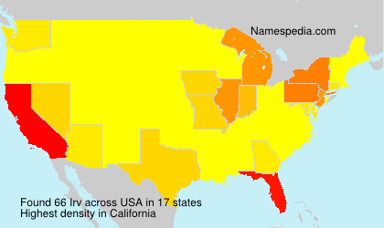 Surname Irv in USA Surname Irv in USA