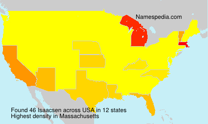 Surname Isaacsen in USA Surname Isaacsen in USA