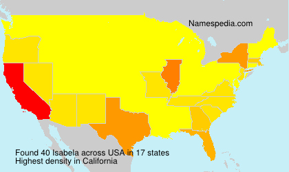 Surname Isabela in USA Surname Isabela in USA