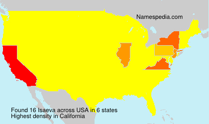 Surname Isaeva in USA Surname Isaeva in USA