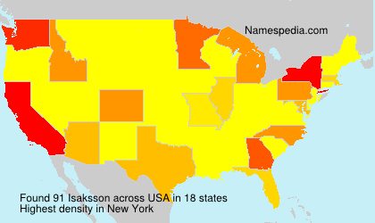 Surname Isaksson in USA Surname Isaksson in USA