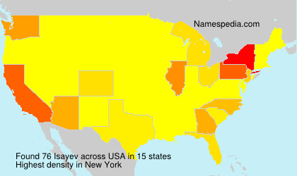 Surname Isayev in USA Surname Isayev in USA