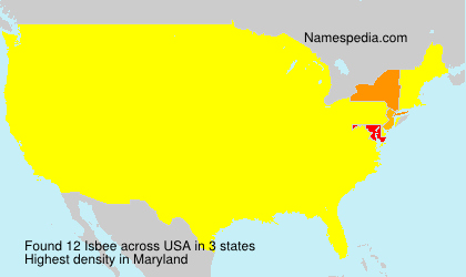 Surname Isbee in USA Surname Isbee in USA