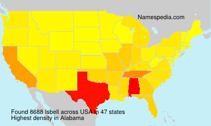 Surname Isbell in USA Surname Isbell in USA