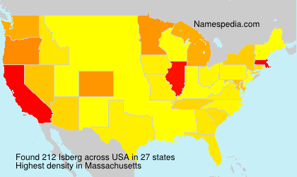 Surname Isberg in USA