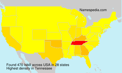 Surname Isbill in USA