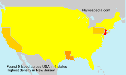 Surname Iseed in USA Surname Iseed in USA