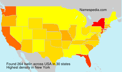 Surname Iselin in USA