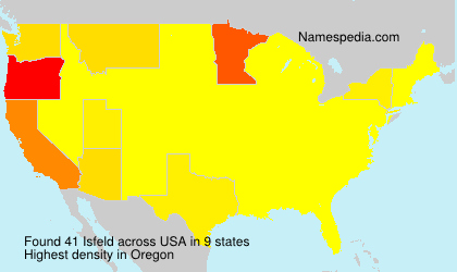 Surname Isfeld in USA Surname Isfeld in USA