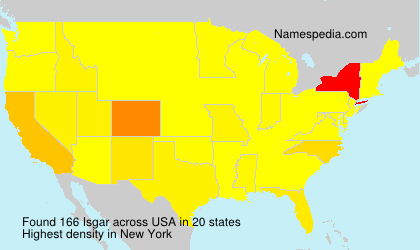 Surname Isgar in USA Surname Isgar in USA