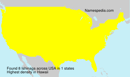 Surname Ishinaga in USA Surname Ishinaga in USA