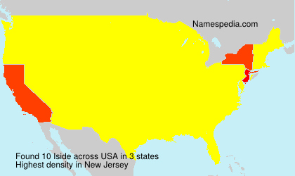 Surname Iside in USA Surname Iside in USA