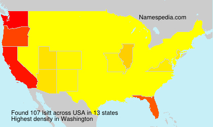 Surname Isitt in USA Surname Isitt in USA