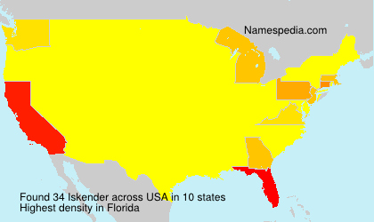 Surname Iskender in USA Surname Iskender in USA