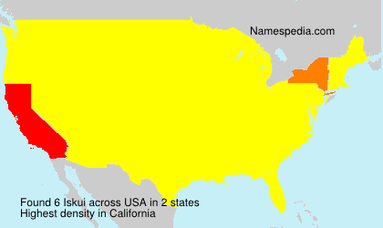 Surname Iskui in USA Surname Iskui in USA