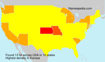 Surname Isl in USA Surname Isl in USA