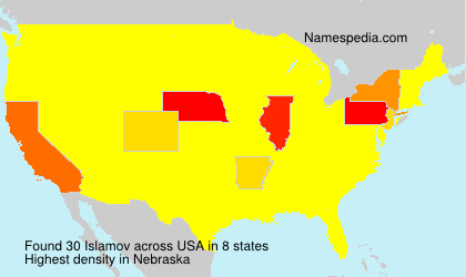 Surname Islamov in USA Surname Islamov in USA