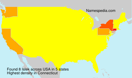 Surname Islek in USA Surname Islek in USA