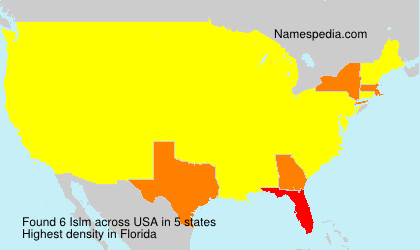 Surname Islm in USA Surname Islm in USA