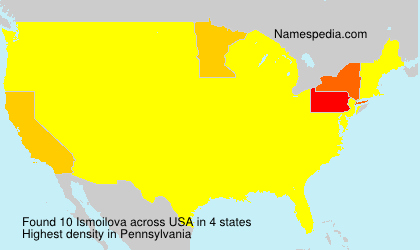 Surname Ismoilova in USA Surname Ismoilova in USA