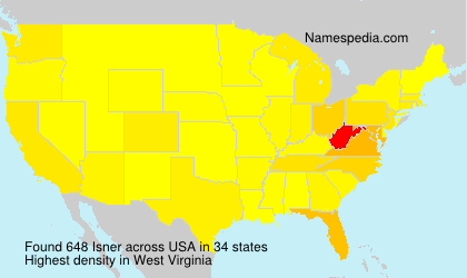 Surname Isner in USA Surname Isner in USA