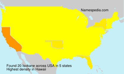 Surname Isokane in USA Surname Isokane in USA