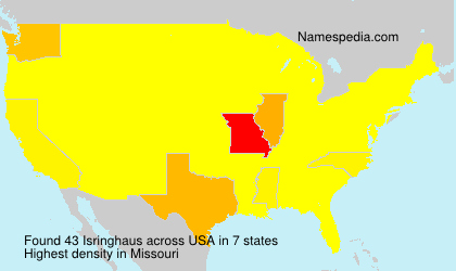 Surname Isringhaus in USA Surname Isringhaus in USA
