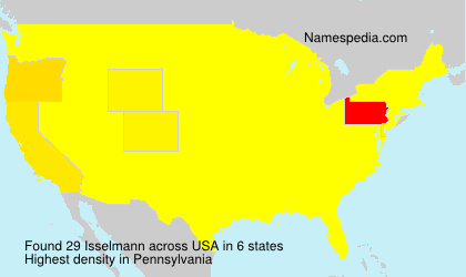 Surname Isselmann in USA Surname Isselmann in USA