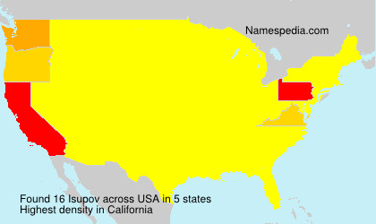 Surname Isupov in USA Surname Isupov in USA
