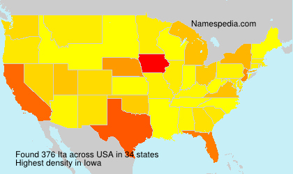 Surname Ita in USA Surname Ita in USA