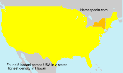 Surname Itadani in USA