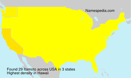 Surname Itamoto in USA